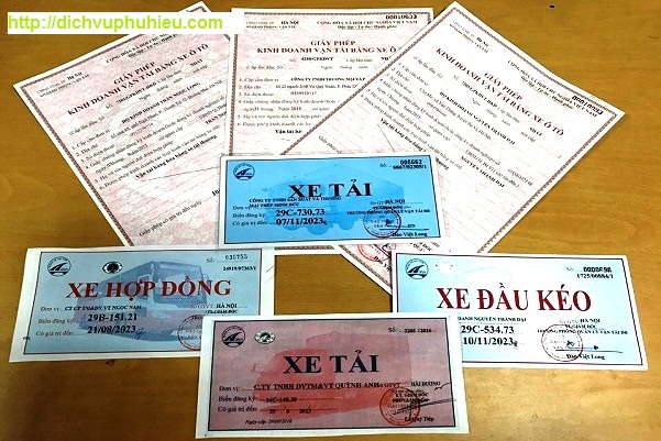 dịch vụ làm giấy phép kinh doanh vận tải tại hcm