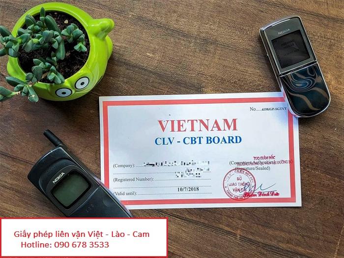 Giấy phép liên vận việt campuchia giá rẻ