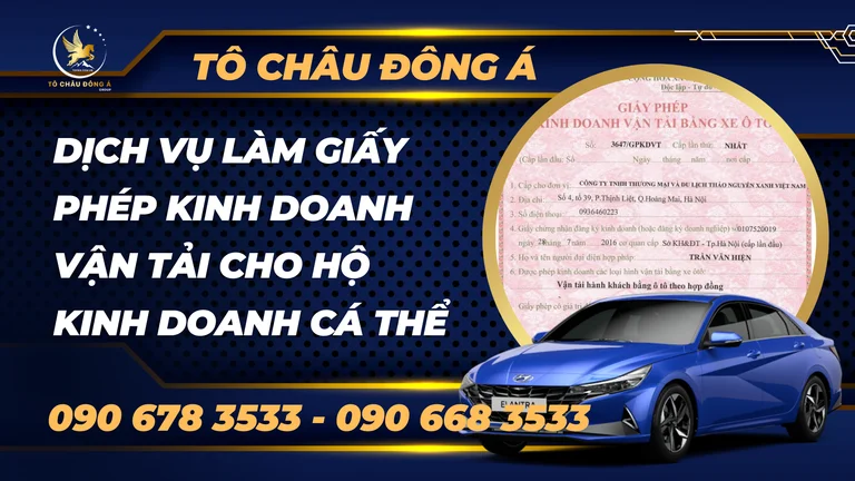 Dịch vụ làm giấy phép kinh doanh vận tải cho hộ kinh doanh cá thể tại Hà Nội