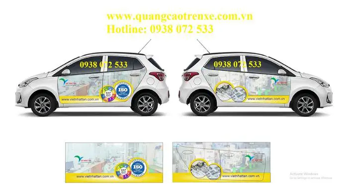 thiết kế quảng cáo trên ô tô cho công ty tại Hồ Chí Minh