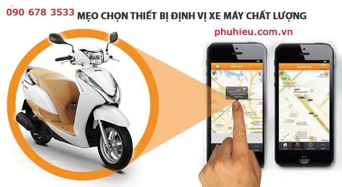 gắn định vị xe máy chống trộm chất lượng