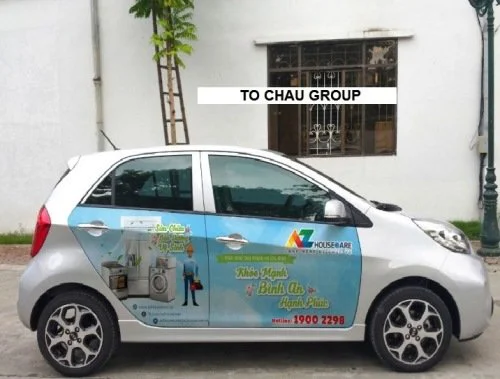 Mẫu Đề Can Quảng cáo trên ô tô tại Hồ Chí Minh - Thiết Kế To Chau Group