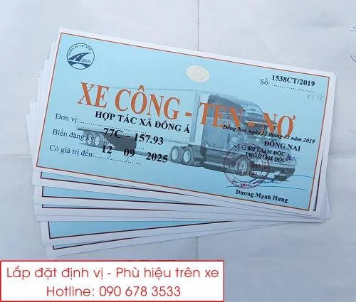 Dịch vụ làm phù hiệu xe ô tô nhanh chóng, uy tín tại Cần Thơ