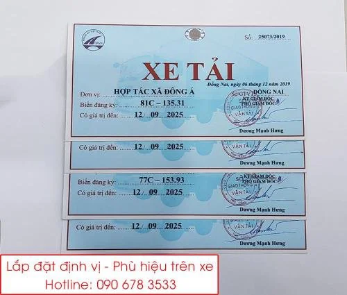 Dịch vụ làm phù hiệu xe ô tô tại Hồ Chí Minh giá rẻ nhất, nhanh nhất